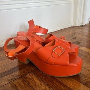 Charlotte Stone RAF in tangerine size 9